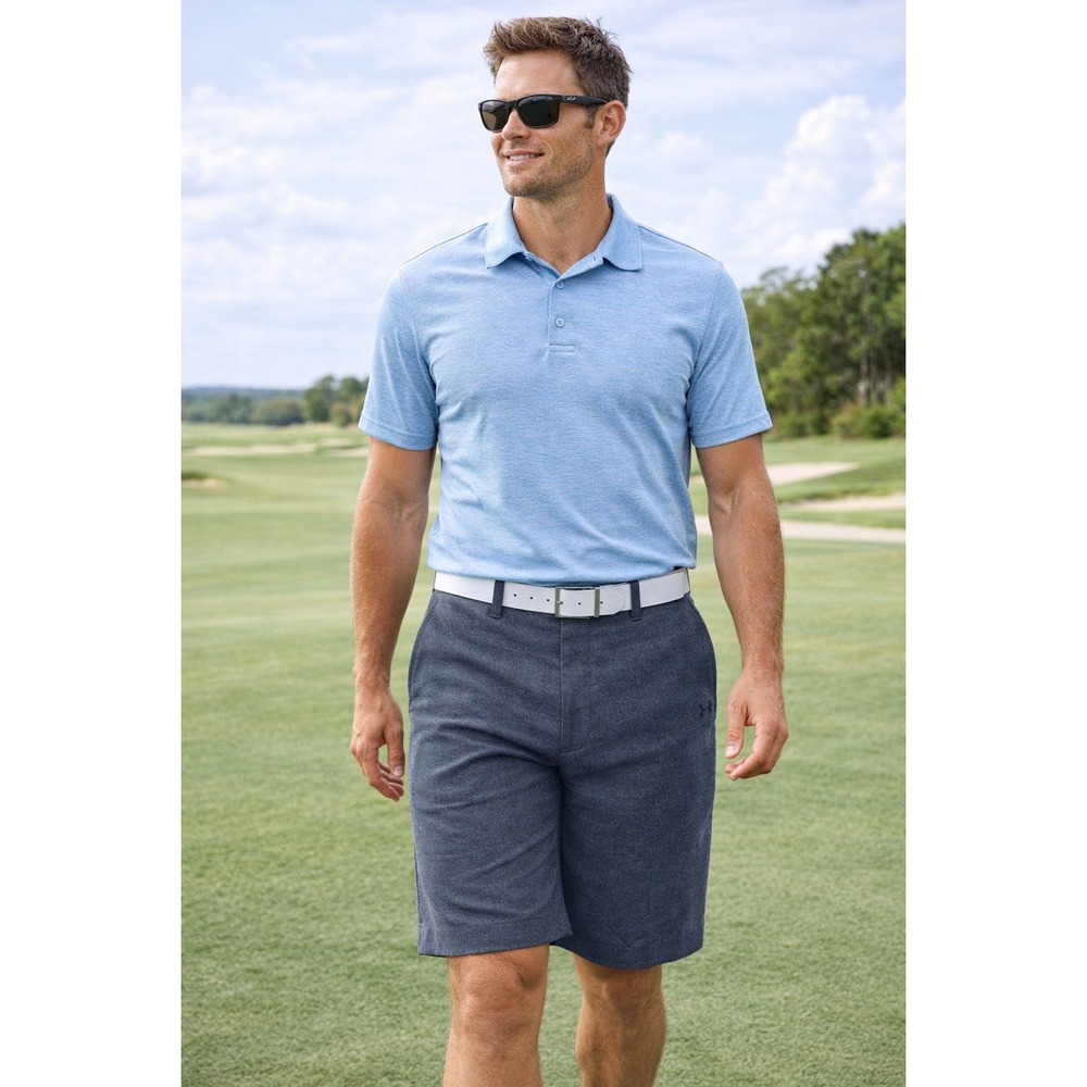 Under Armour Men's Golf Shorts Size 34‎ Loose Fit HeatGear Heathered Gray